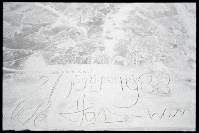 Umbau Juli 1988, Inschrift Boden: "2. Juli 1988"