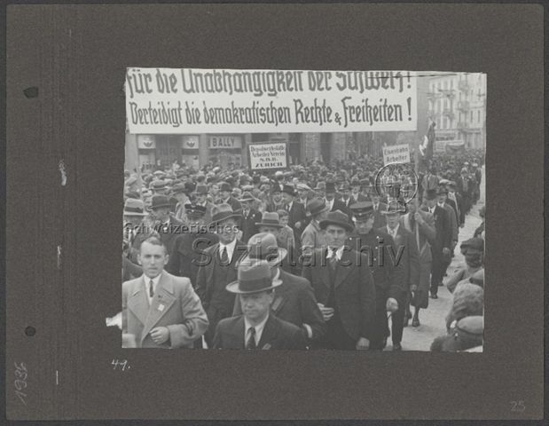 Fotoalbum "1. Mai 1936, Zürich