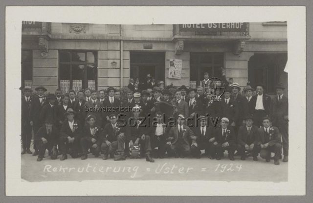 Rekrutierung, Uster, 1924