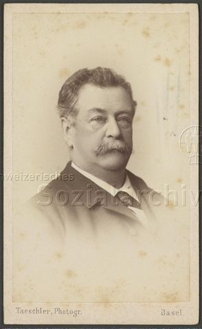 Ingenieur und Oberst Olivier Zschokke, um 1890