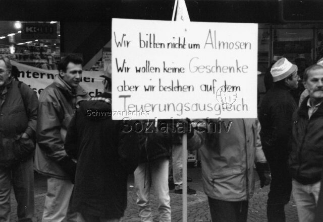 Aktion für den GAV der Schreiner
