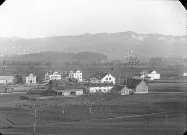 Vorbahnhof mit Ziegelhütte, Wetzikon, 1890