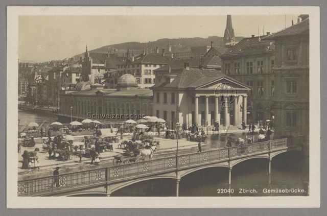 Zürich. Gemüsebrücke