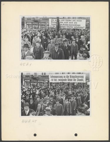 Fotoalbum "1. Mai 1941, Zürich