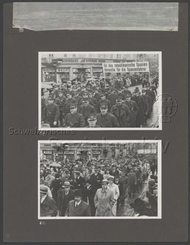 Fotoalbum "1. Mai 1938, Zürich