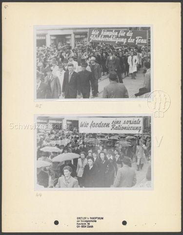 Fotoalbum "1. Mai 1945, Zürich
