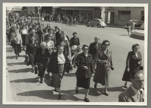 1. Mai, Umzug, Frauengruppe, Kanton Glarus, um 1958