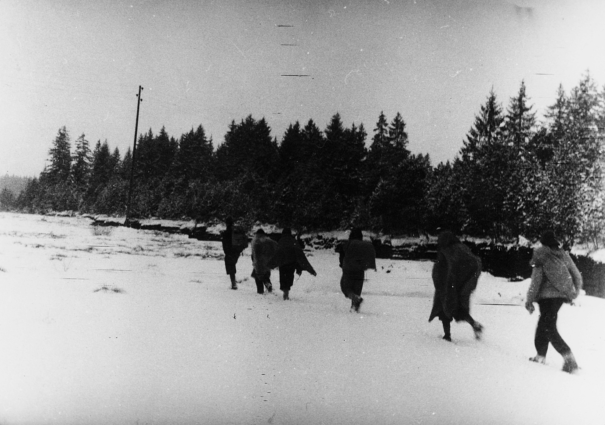 Eine der letzten Fahrten des Wandervogels in den Freibergen - Winterstimmung (ungefähr 1955)