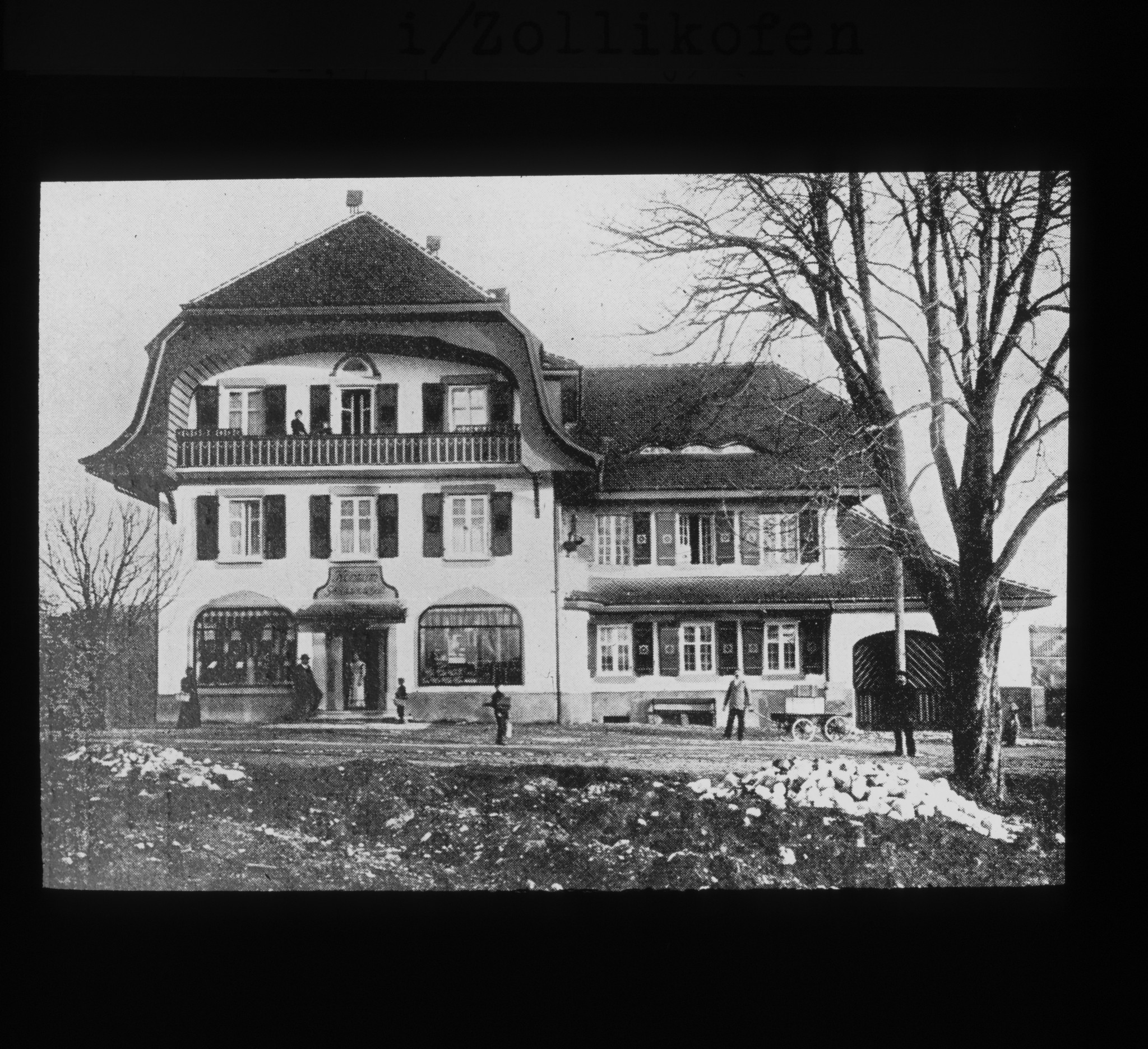 Dia: Filiale der Konsumgenossenschaft in Zollikofen; Aussenansicht.
