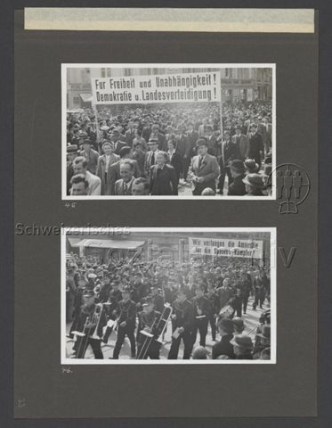 Fotoalbum "1. Mai 1939, Zürich