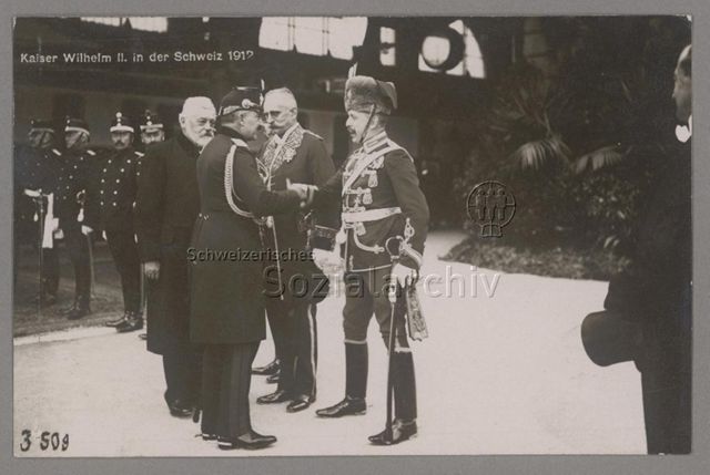 Kaiser Wilhelm II. in der Schweiz 1912