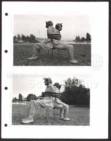 Performance hinter der Shedhalle, Claudia Plank, Hans Werner Poschauko