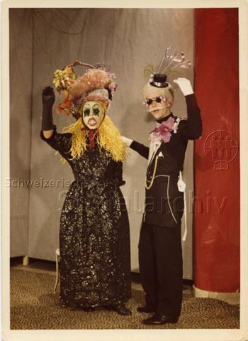 Foto aus Nachlass von Werner Dietrich - Künstlermaskenball Kongresshaus - Zürich, ca. 1956-1964