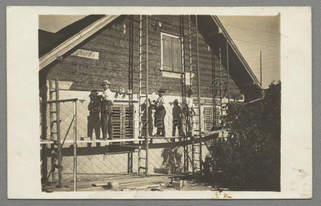 Hausbau in Näschwil ZH, um 1930