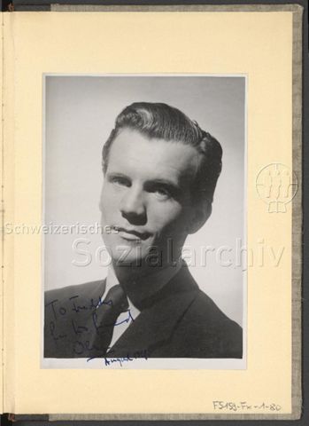 Fotoalbum Nico Kaufmann, 1928–1950 – "To Freddy for his friend Olaf, August 1948"