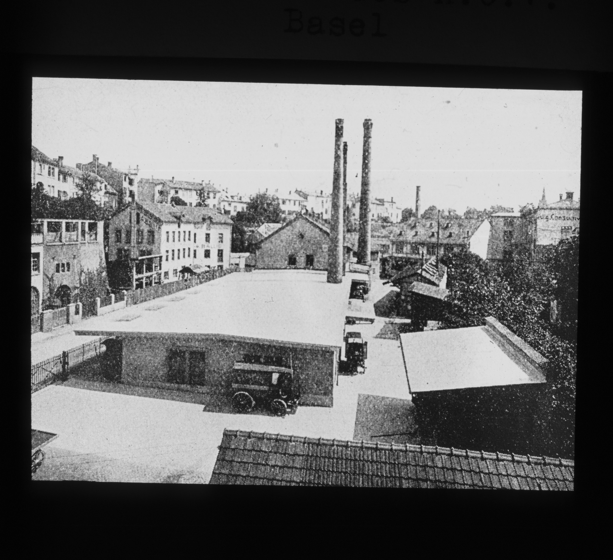 Dia: Bäckerei des A.C.V. (Allgemeiner Consum-Verein) in Basel; Aussenansicht.