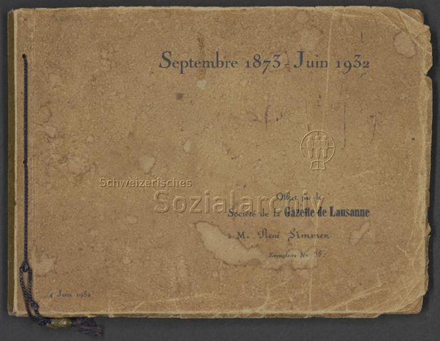 Fotoalbum "Septembre 1873