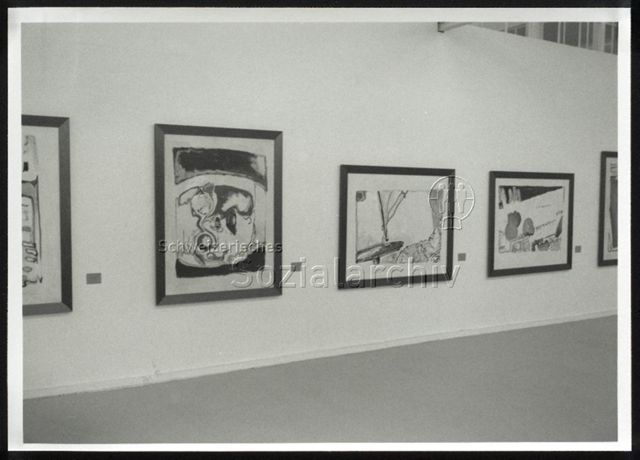 Ausstellungsansicht, Laurent Schmid "Figuren" (1989)