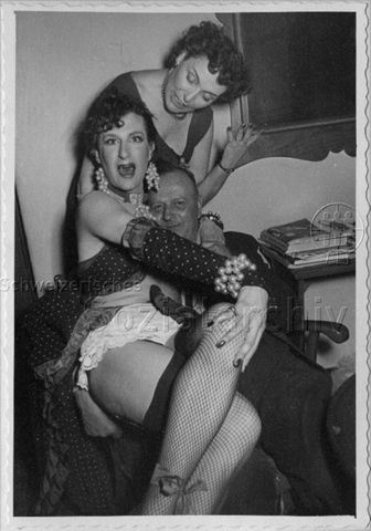 Bertie Wolf als Transvestit - ca. 1955