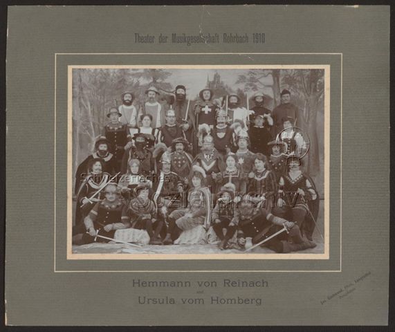 Theater der Musikgesellschaft Rohrbach 1910, Hemmann von Reinach und Ursula vom Homberg