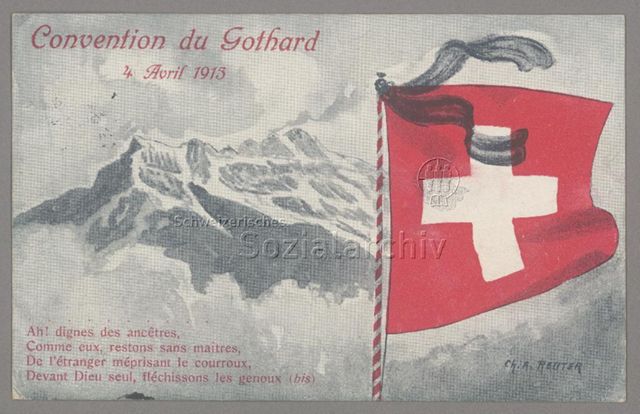 Convention du Gothard, 04.04.1913