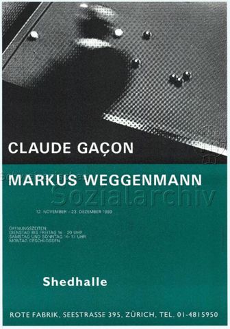 "Claude Gaçon - Markus Weggenmann" - verschwommenes Bild eines Mannes vor einem Billiardtisch