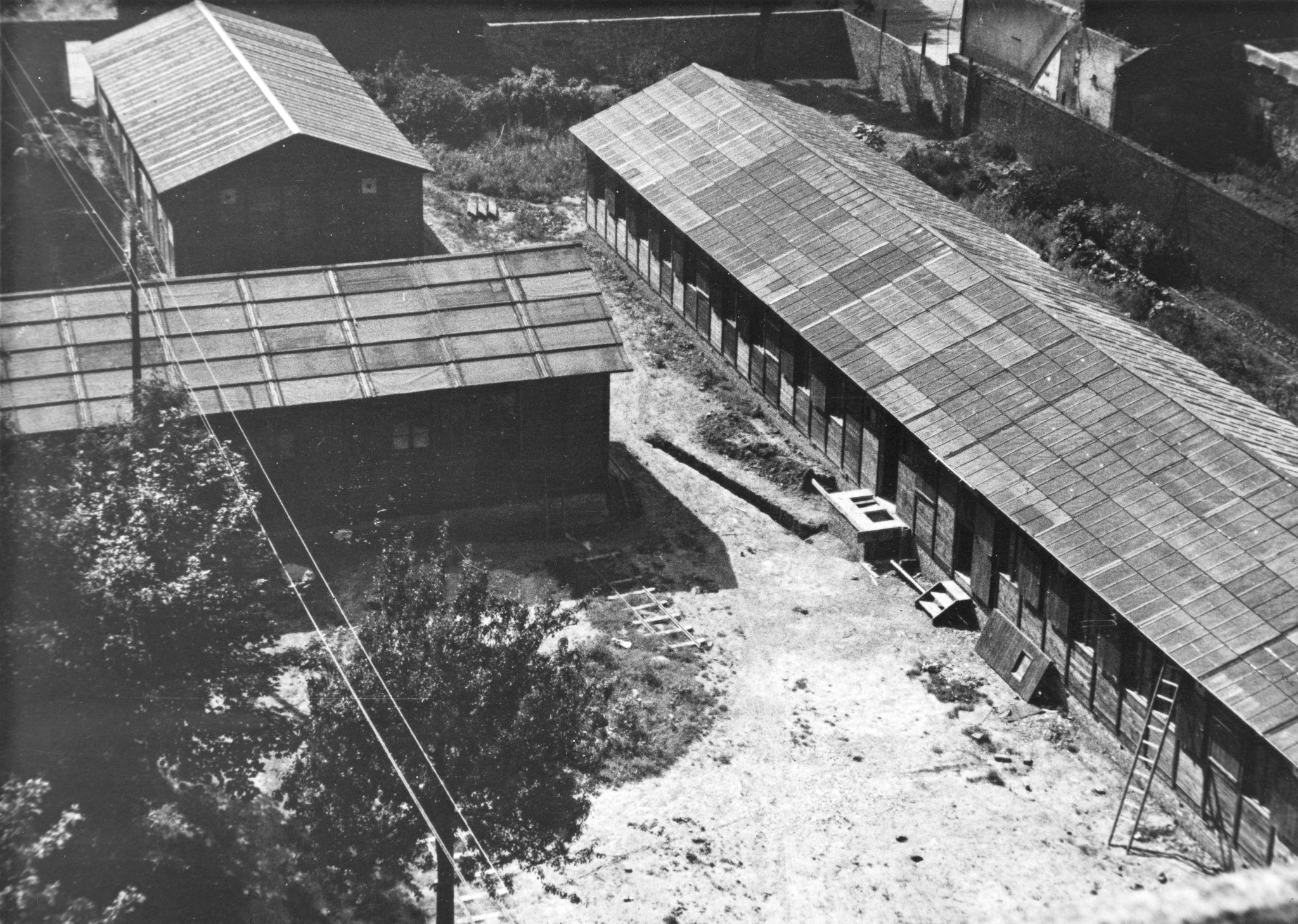 "Fives [Stadtviertel von Lille, Nord-Pas-de-Calais], Barracken des Centre social", Sozialzentrums des SAH