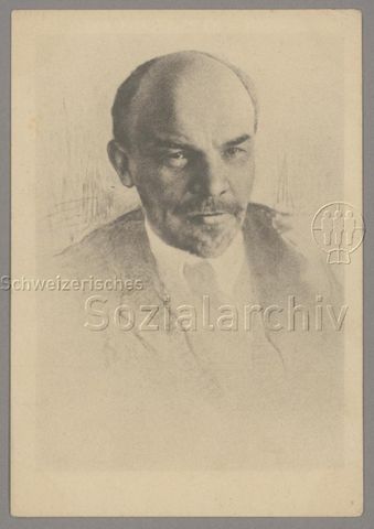 Porträt von Wladimir "Lenin" Iljitsch Uljanow, 1918