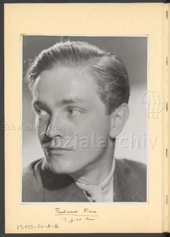 Fotoalbum Nico Kaufmann, 1928–1950 – "Ferdinand Finne, 17.2.38", 17.02.1938 Paris