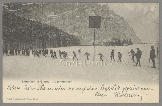 Skirennen in Glarus