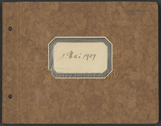 Fotoalbum "1. Mai 1939, Zürich