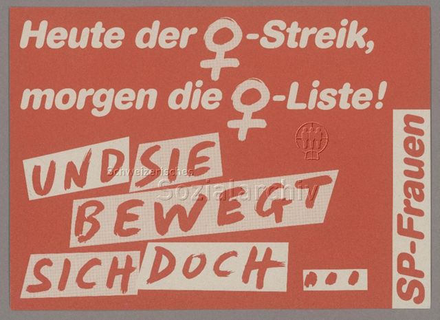 Heute der ♀-Streik, morgen die ♀-Liste!