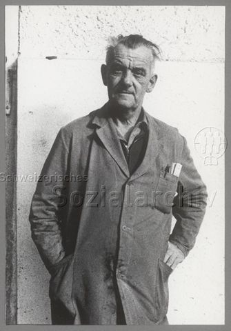 Ehemaliger Spanienkämpfer Emil Hächler, 1973 oder 1974