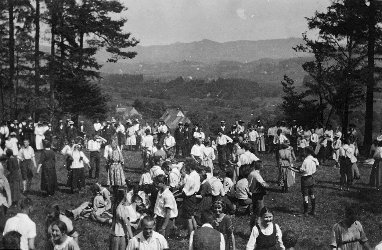Wandervogel-Landsgemeinde bei Steinmaur (Heitlisberg) - Lagerleben im Freien (1915)