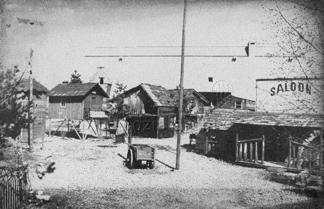 "Robinsonspielplatz Heuried, Zürich" - Ansicht des Spielplatzes; 1969