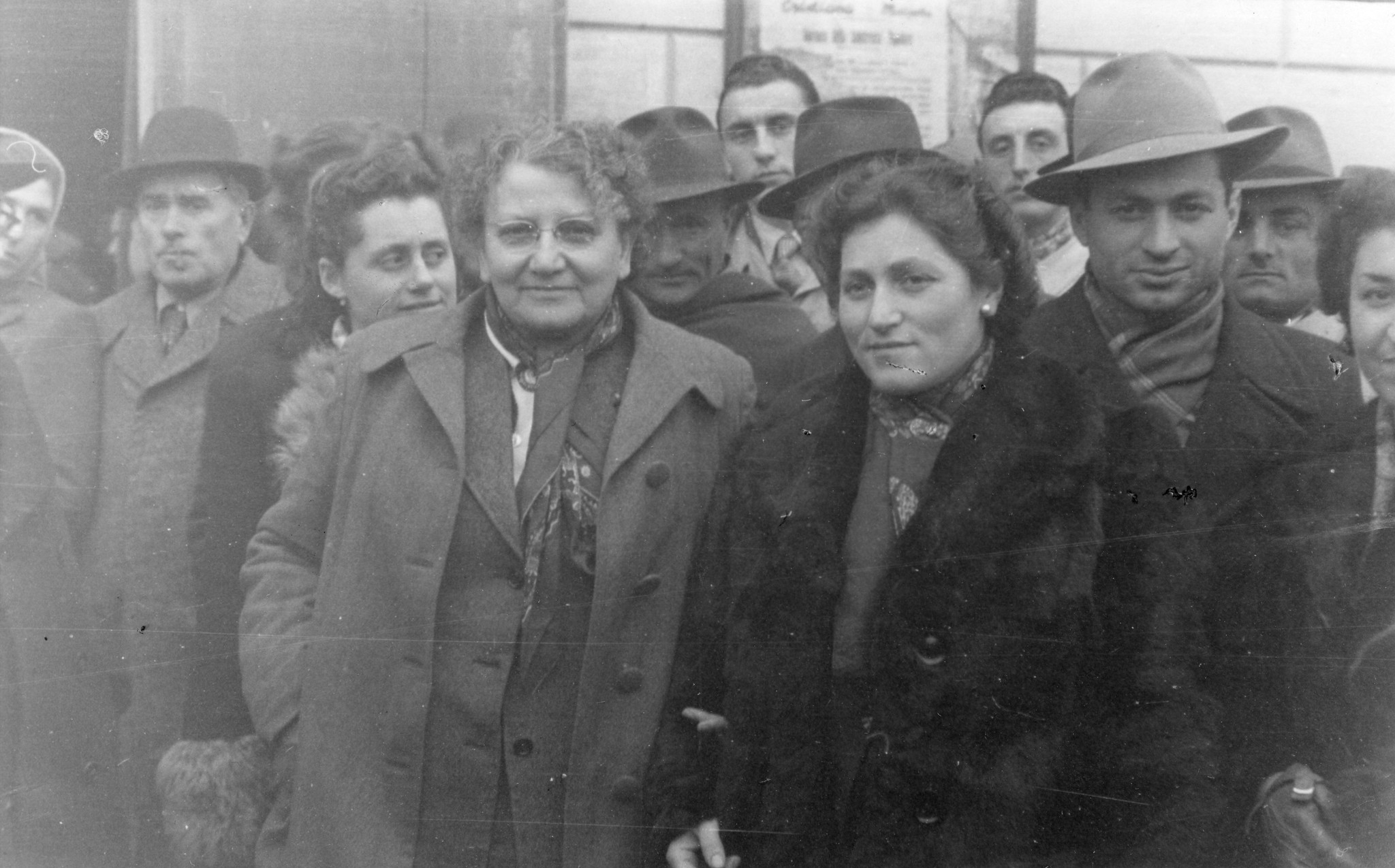 "Italien, Januar 1946. Delegazione del Soccorso Svizzero Rosso in Molinella."; Gruppenfoto