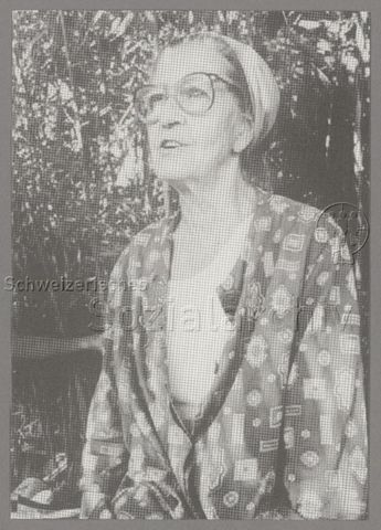 Clara Thalmann-Ensner, um 1980 (Herausgeberin der PK: OFRA, Portraitserie engagierter Frauen)