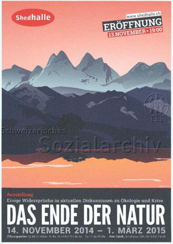 "The End of Nature - Einige Widersprüche in aktuellen Diskussionen zu Ökologie und Krisen" - Berglandschaft an einem See während der Dämmerung