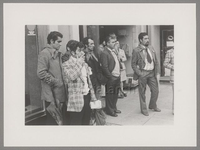 1. Mai, Männergruppe, Zürich, 1977
