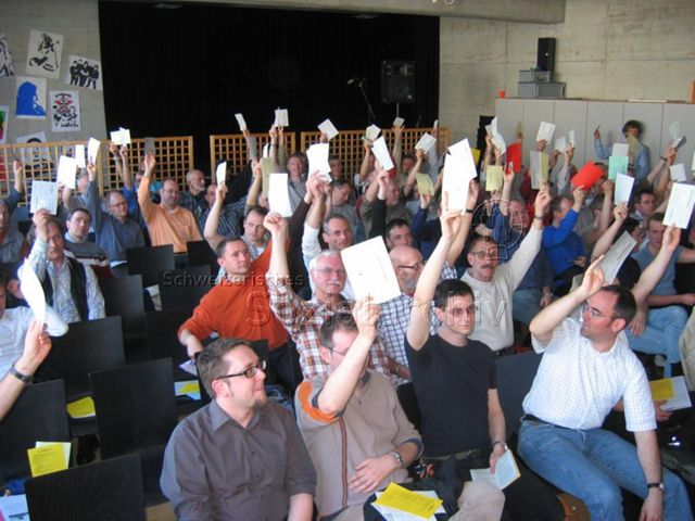 Generalversammlung des Pink Cross (02.04.2005, Frauenfeld) – Abstimmung