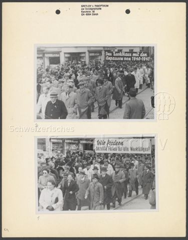 Fotoalbum "1. Mai 1945, Zürich