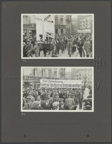 Fotoalbum "1. Mai 1936, Zürich