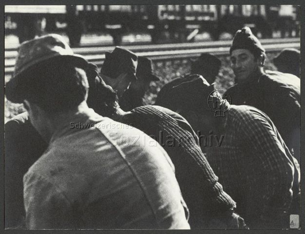 Gleisarbeiter, um 1965, Güterbahnhof Zürich