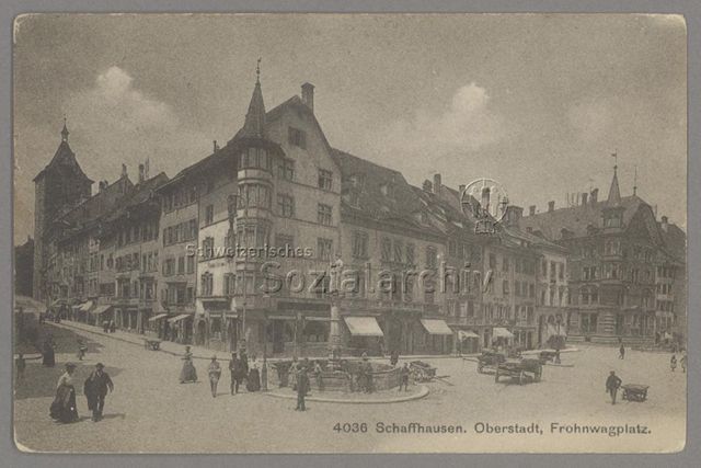 Schaffhausen. Oberstadt, Frohnwagplatz