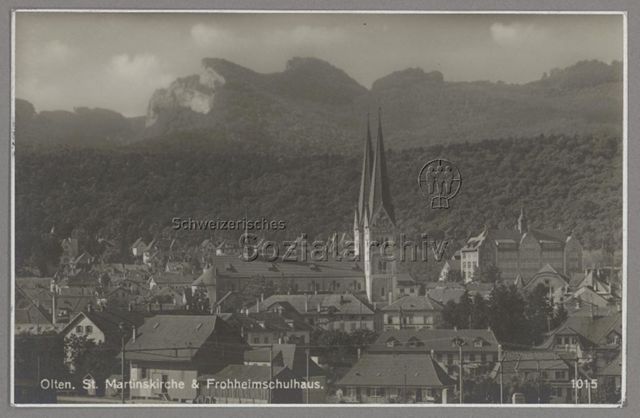 Olten. St. Martinskirche & Frohheimschulhaus