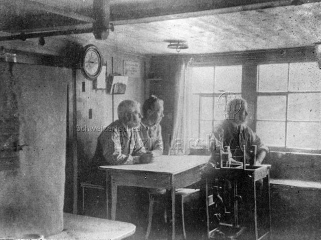 Heimarbeiterwohnung, um 1900