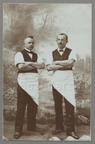 Metzger, um 1910