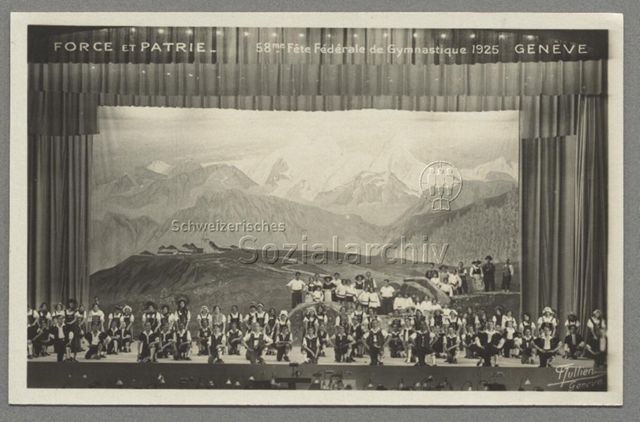 Force et patrie, 58me Fête Fédérale de Gymnastique [Eidg. Turnfest] 1925, Genève