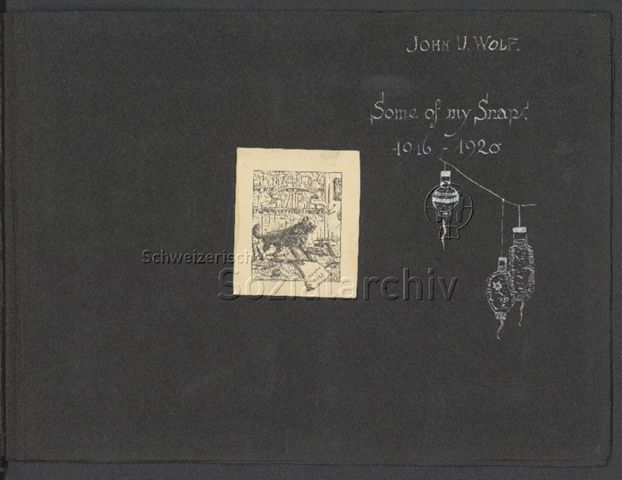 Fotoalbum "John U. Wolf: Some of my snaps 1916-1920