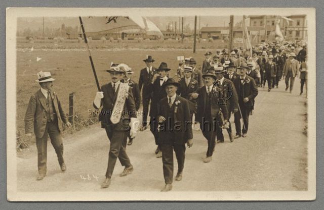 Männerchor Weesen, Fahnenträger, um 1910